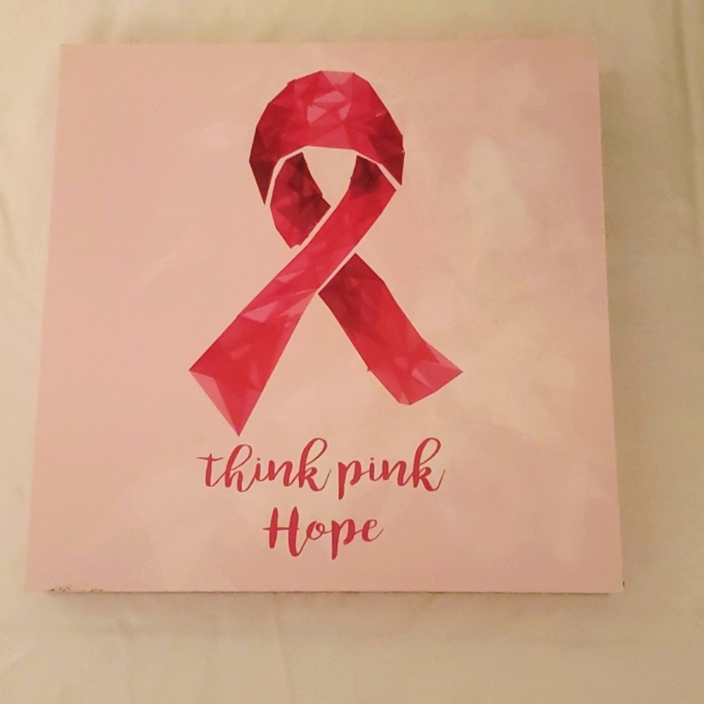 Think pink hope hangable picture